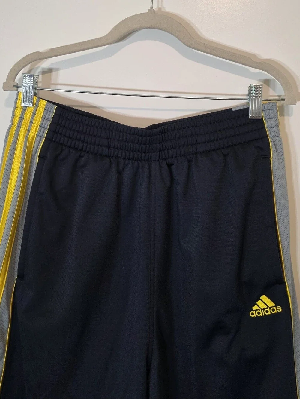 Vintage Adidas Warm Up Basketball Athletic Pants Classic Baggy Navy Size Large